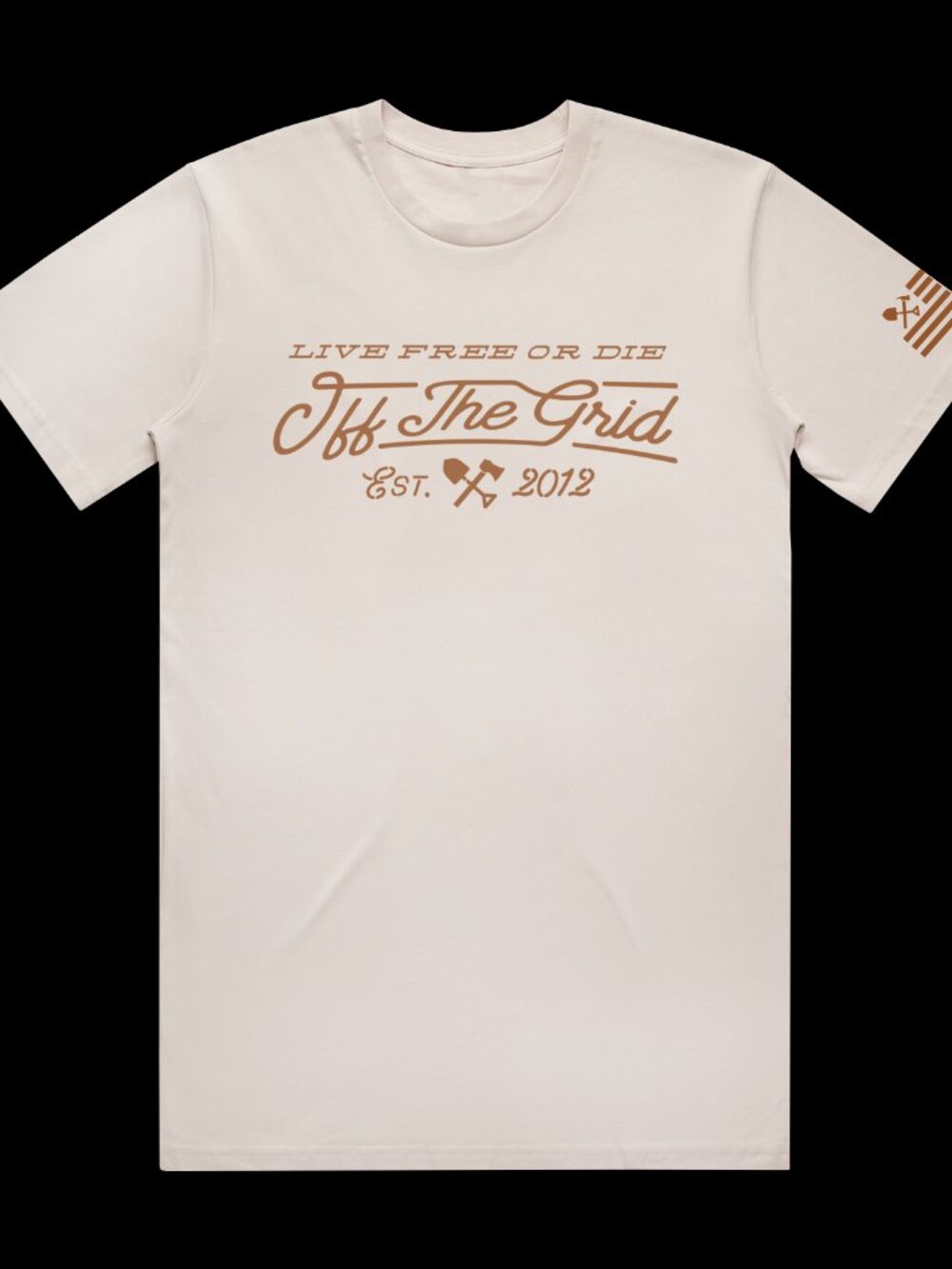 Off The Grid Surplus A Train Tee Shirt - Indigo Blue - Picture 2 of 7